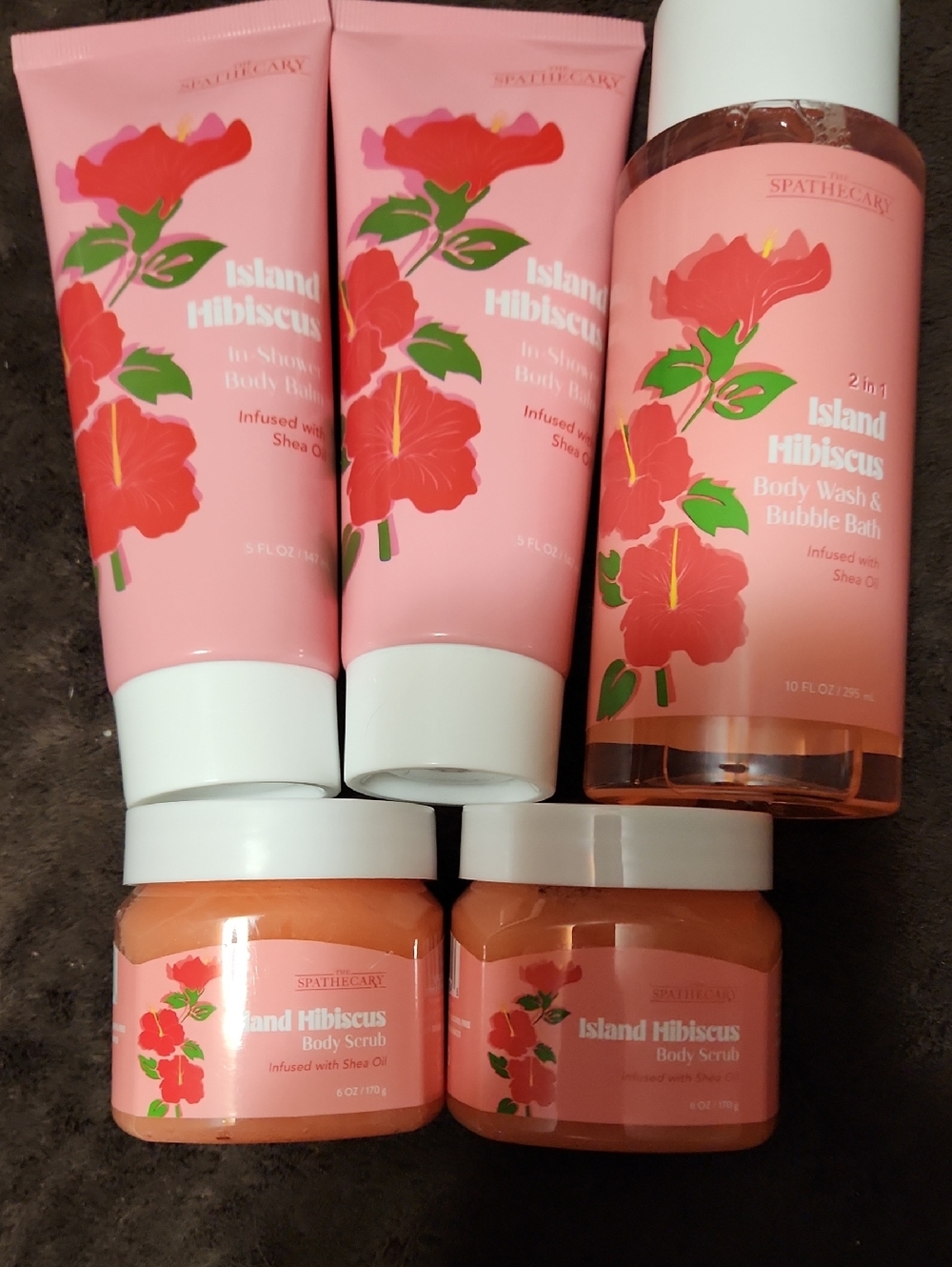 Spa the Care Island Hibiscus Pink Body Care Set